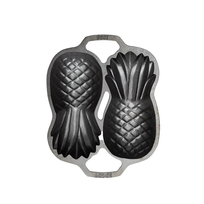 Seasoned Cast Iron Pineapple Pan