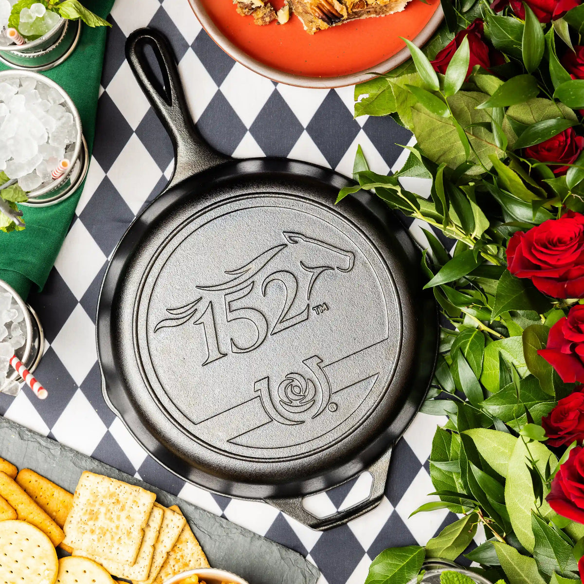 10.25 Inch Seasoned Cast Iron Kentucky Derby Skillet