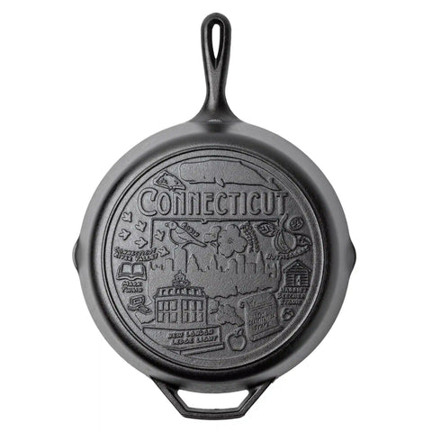 American Road Trip: 12 Inch Seasoned Cast Iron Skillet, Connecticut