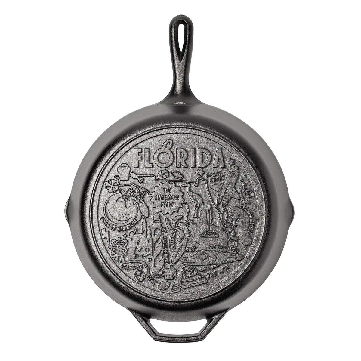 American Road Trip: 12 Inch Seasoned Cast Iron Skillet, Florida