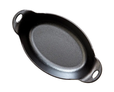 Heat-Treated 16 Ounce Cast Iron Oval Server