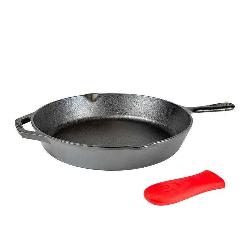 12 Inch Cast Iron Skillet with Handle Holder