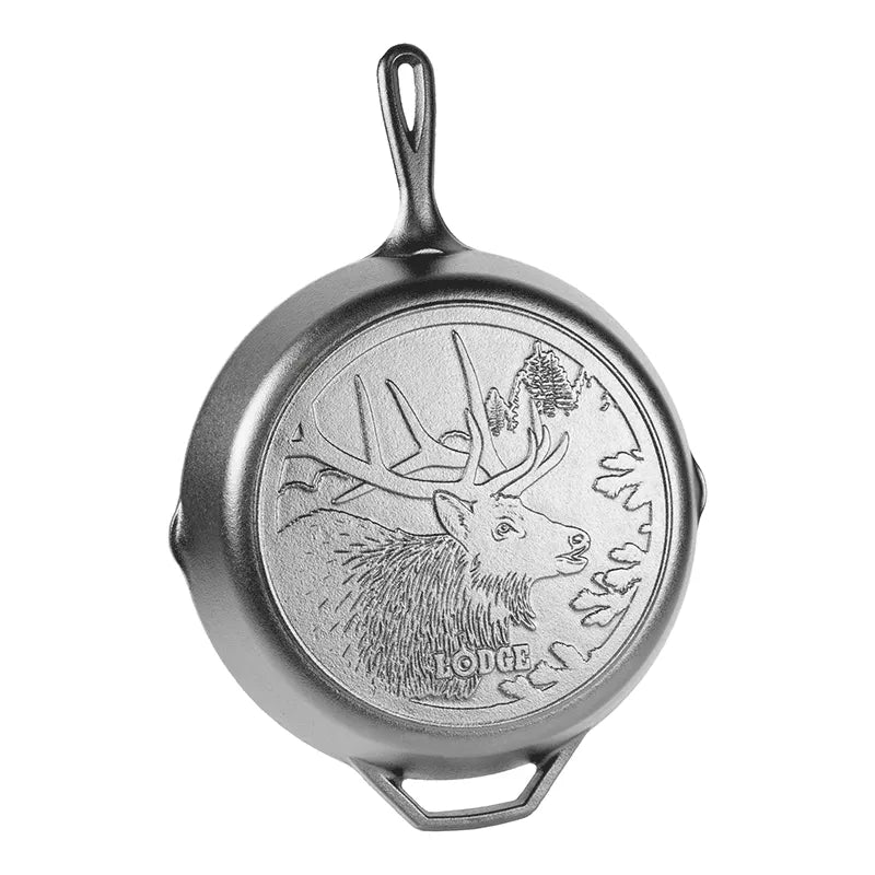 Wildlife Series™ 12 Inch Cast Iron Elk Skillet