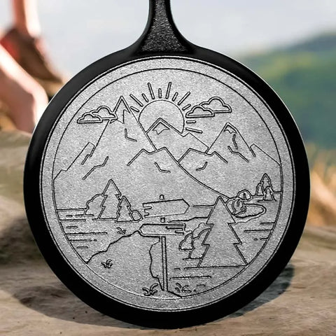 Wanderlust 10.5 Inch Cast Iron Mountain Griddle