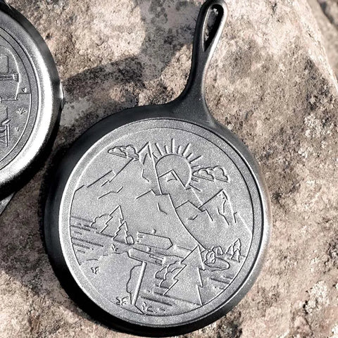 Wanderlust 10.5 Inch Cast Iron Mountain Griddle