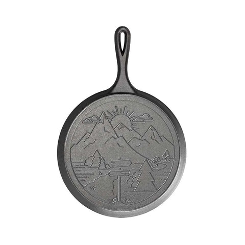 Wanderlust 10.5 Inch Cast Iron Mountain Griddle
