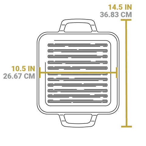 Chef Collection Square Grill Pan
