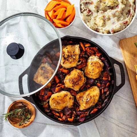 Chef Collection 12 Inch Cast Iron Everyday Pan