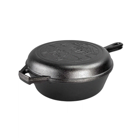 Wanderlust 3.2 Quart Cast Iron Cabin Combo Cooker