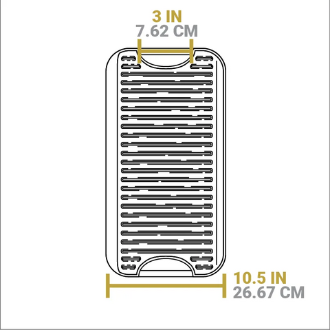 20 x 10.5 Inch Pro-Grid Reversible Grill/Griddle