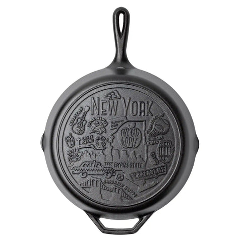 American Road Trip: 12 Inch Seasoned Cast Iron Skillet, New York