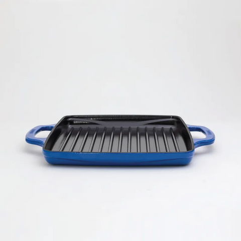 USA Enamel 11 Inch Enameled Cast Iron Grill Pan