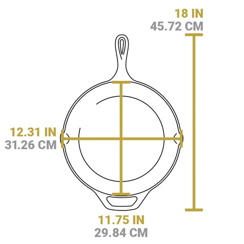 Lodge 12 Inch Seasoned Cast Iron Skillet, Spacious Skies