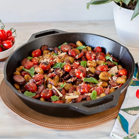 Cast Iron Dual-Handle Pan