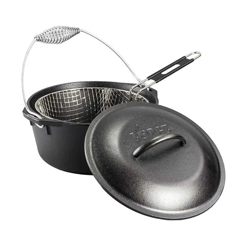 Seasoned Cast Iron Dutch Oven Frying Set