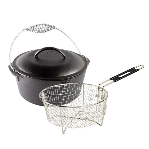Seasoned Cast Iron Dutch Oven Frying Set